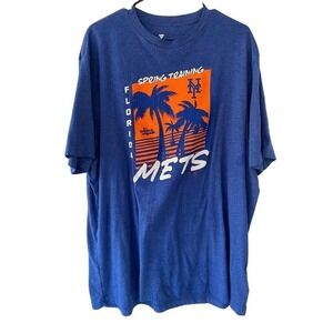 Fanatics Mets Spring Training T-Shirt Florida Grapefruit League Men's 2 EUC‎